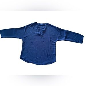 SHEIN Navy Textured Blouse